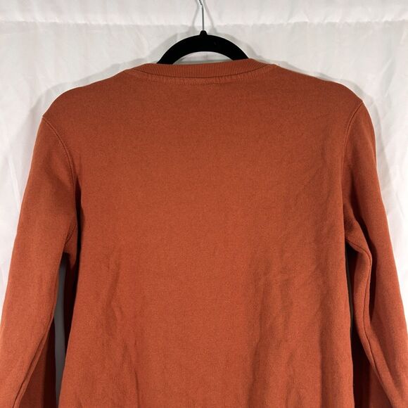 Texas Longhorns Sweater Women's Small Orange Crew Neck Wrist Patch Pullover - Picture 9 of 10